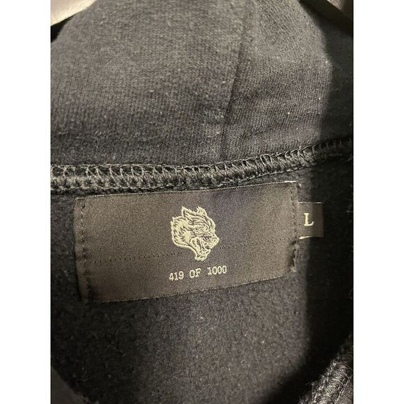 Darc Sport Wolves Club 419 of 1000 Then Now Forever Hoodie Black - Picture 4 of 9